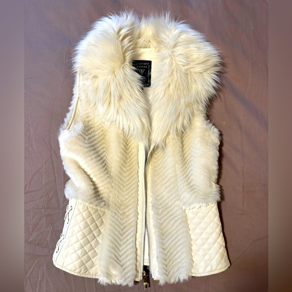 Guess Faux Fur Vest - XS